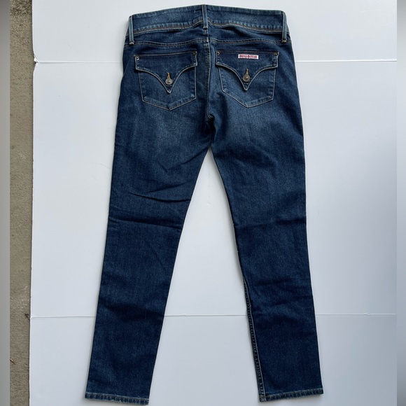 $205 Hudson 27 Collin Mid-Rise Skinny Jean Logo Signature Stitched - Picture 4 of 7